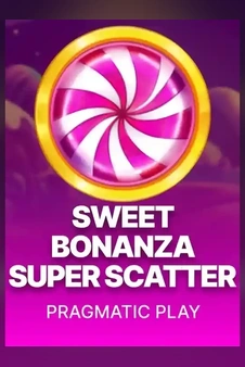 Sweet Bonanza Super Scatter slot artwork